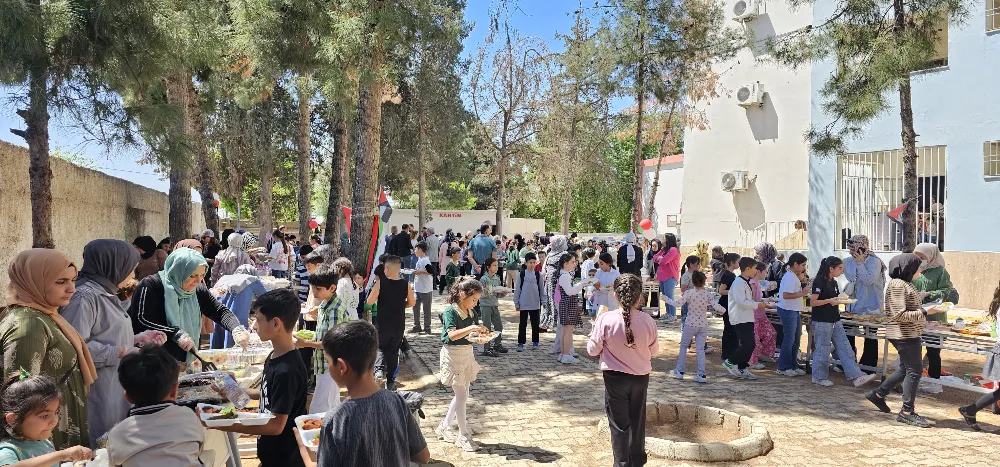 Nusaybin’de Gazze için 60’tan fazla okulda yardım kermesi düzenlendi